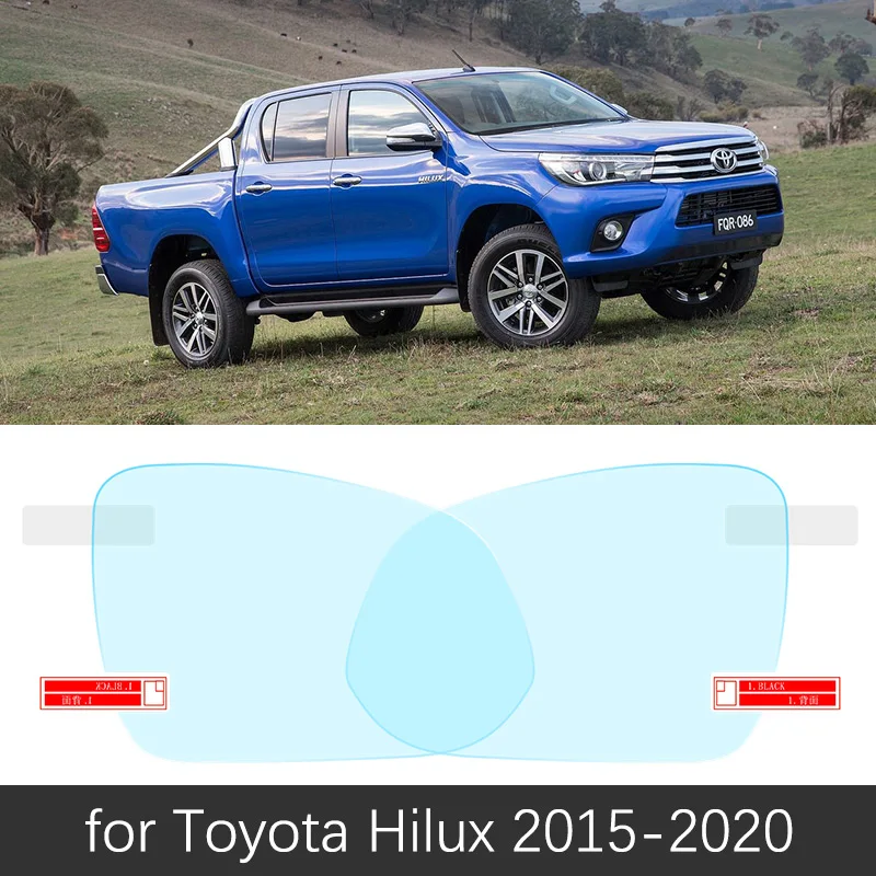 Для Toyota Hilux SR5~ Hilux REVO VIGO AN120 AN130 полное покрытие зеркало заднего вида непромокаемая противотуманная пленка аксессуары - Название цвета: Hilux 2015-2019