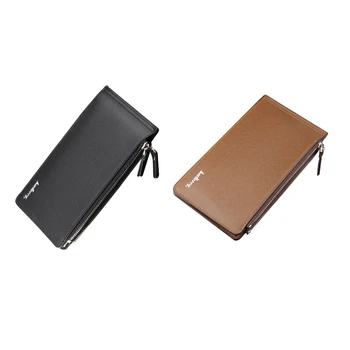 

Baellerry Men Long Wallet Multi-Card Credit Card Holder Wallet Folding Thin Card Holder Wallet Clutch Bag