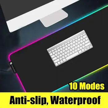 

LED Colorful Large Mouse Pad Gamer Pads RGB Lighting Thicken 7 Color Computer Gaming Mousepad Keypad Big Mat For PC Laptop