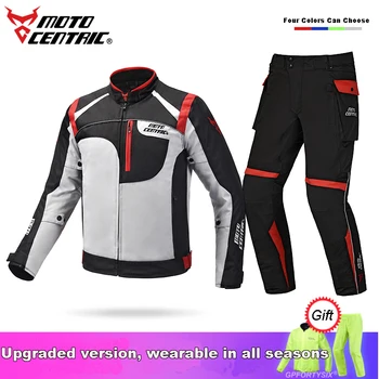 

Motocentric Autumn Winter Waterproof Men Motorcycle Jacket Protector Motorcycle Pants Moto Suit Touring Clothing Protective Set