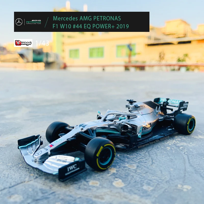 Модель автомобиля Bburago 1:43 Mercedes-Benz Team Льюис Гамильтон W10-44 SF90 RB F1 гоночная формула