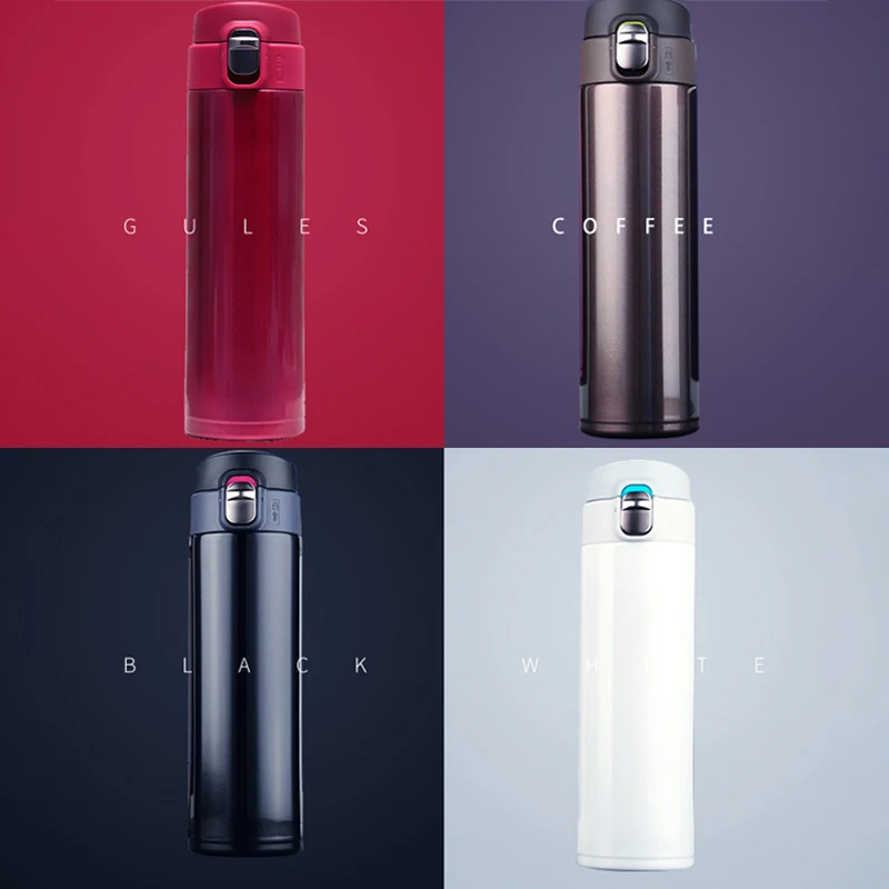 Термос из нержавеющей стали с двойными стенками 450 мл|Бутылки для воды| |