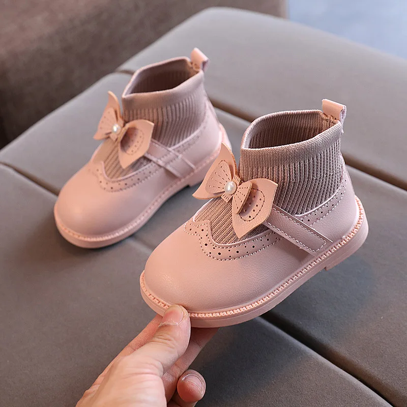 

2020 new arrival Baby short boots for girls children shoes 0-6 years size 21-30 fashion toddlers boot autumn outwear