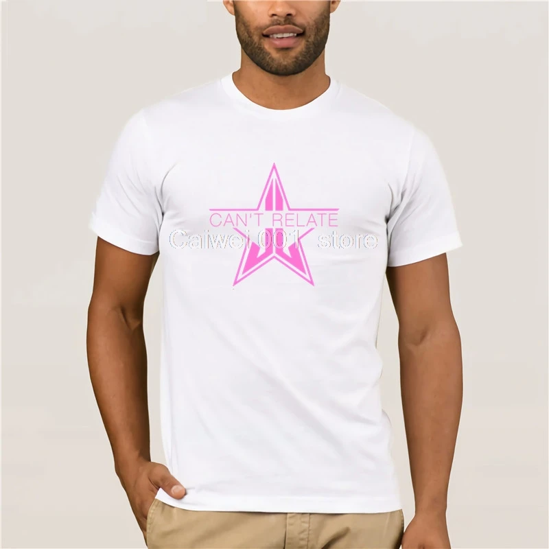 Модный тренд, футболка Jeffree Star Can't Relate, хлопок, короткая модная летняя футболка для мужчин - Цвет: white