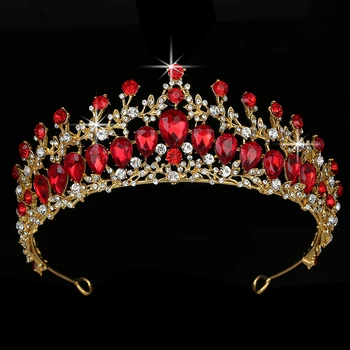 

Tiaras and Crown HADIYANA Vintage Rhinestone Women Wedding Bridal Hair Accessories Party Hair Jewelry BCY8912 Corona Princesa