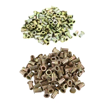 

200Pcs Threaded Countersunk Head Blind Rivnuts Rivet Nuts Nutserts - 100 Pcs M5 & 100 Pcs M4