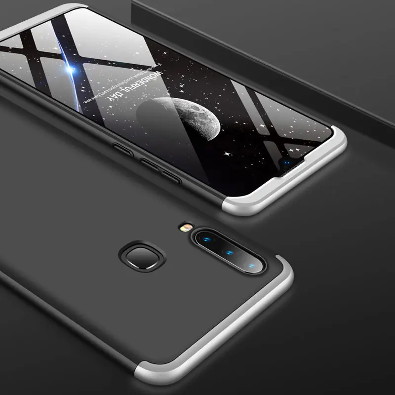 Vivo Y17 Y15 Y12 U10 U3X чехол 360 Защита всего тела чехол жесткий чехол для телефона для Vivo y17 матовый защитный чехол со стеклянной пленкой - Цвет: Black Silver