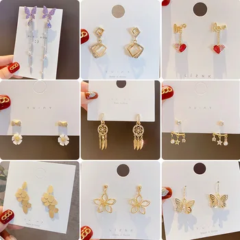 

30 Paris/lot fashion classical mix random style alloy women earring lot jewelry wholesale 201030-109