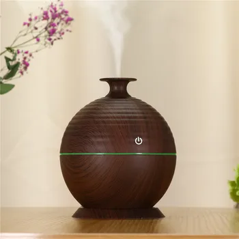 

Wood Grain Ultrasonic Air Humidifier Electric USB Aroma Diffuser Household Aroma Essential oil Fogger Mist Maker 7 Color Change