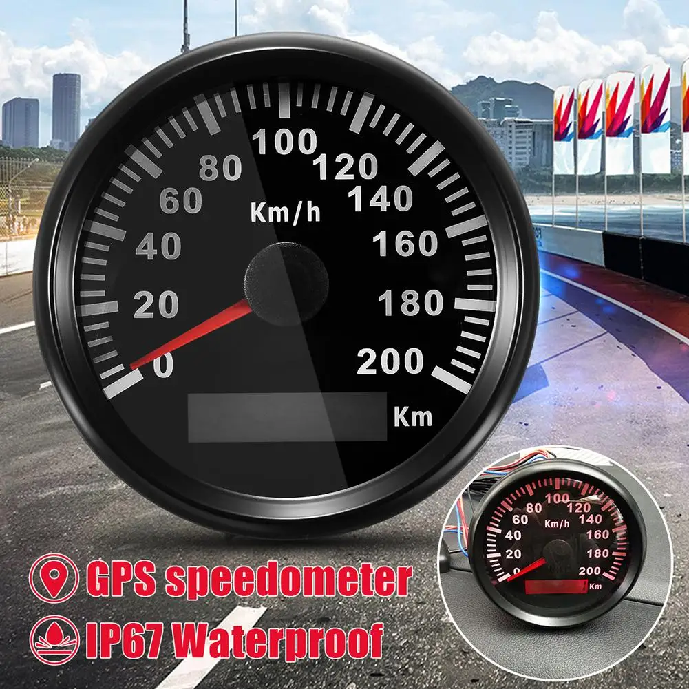 200 км/ч автомобиль мотоцикл цифровой gps Спидометр Водонепроницаемый одометр датчик горячий Бутик