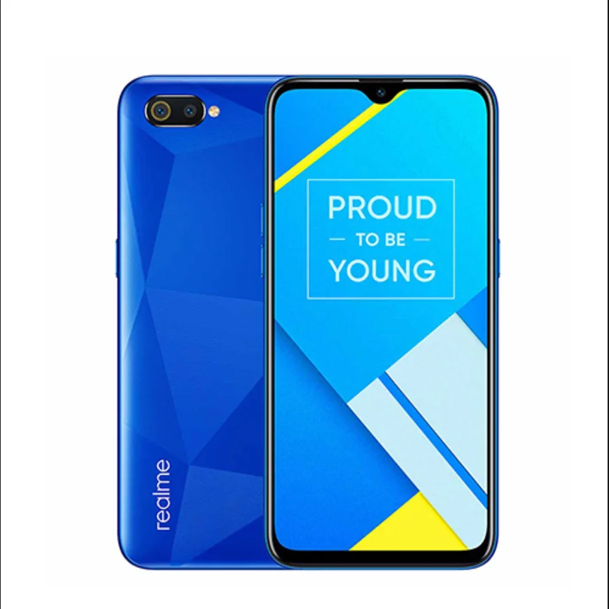 Diamond Blue Глобальная версия OPPO realme C2 2 Гб ОЗУ 16 Гб ПЗУ смартфон 6," полноэкранный смартфон 4000 мАч двойная камера - Цвет: Diamond Blue