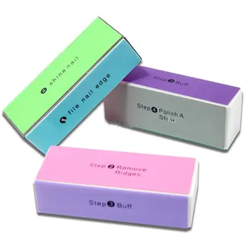 

10Pcs Manicure Tool Four-Sided Polishing Block Nail Polishing Four Squares Sponge Polished Tofu Block