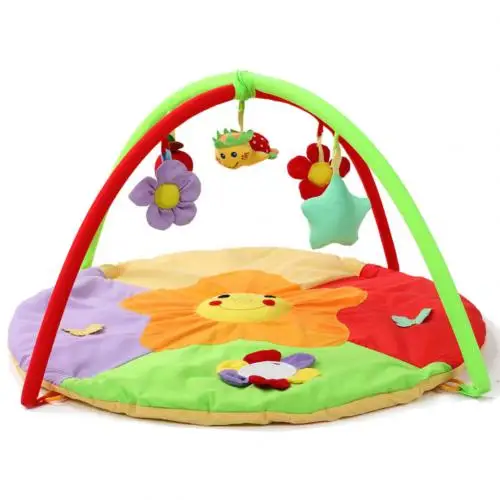 Sunflower Складной детский игровой коврик, детский коврик, детский коврик, Подсолнух, медведь, лягушка, спортивный коврик, одеяло для ползания, ковер с колокольчиками, маленькие безделушки, игрушки - Цвет: Sunflower