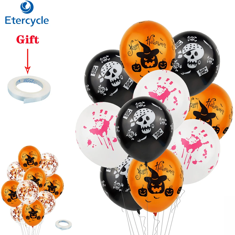 

Halloween balloon Bar party 12 inches 2.8 grams Latex Creative DIY Halloween party Decorative balloon