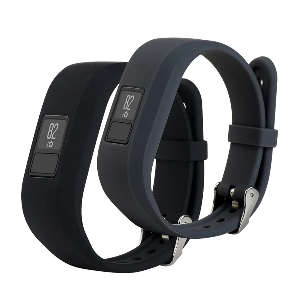 2 шт Регулируемый сменный силиконовый ремешок для Garmin Vivofit 3