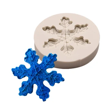 

New Snowflake Christmas Silicone Mold Chocolate Fondant Cake Decorating Tools Kitchen Baking Tools Bakeware DIY Soap Candle Mold