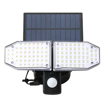 

Waterproof 100 SMD LED Solar Sensor Light Durable Outdoor/Indoor Use Sensor solar Lamp Wight Light IP65 Environment-friendly