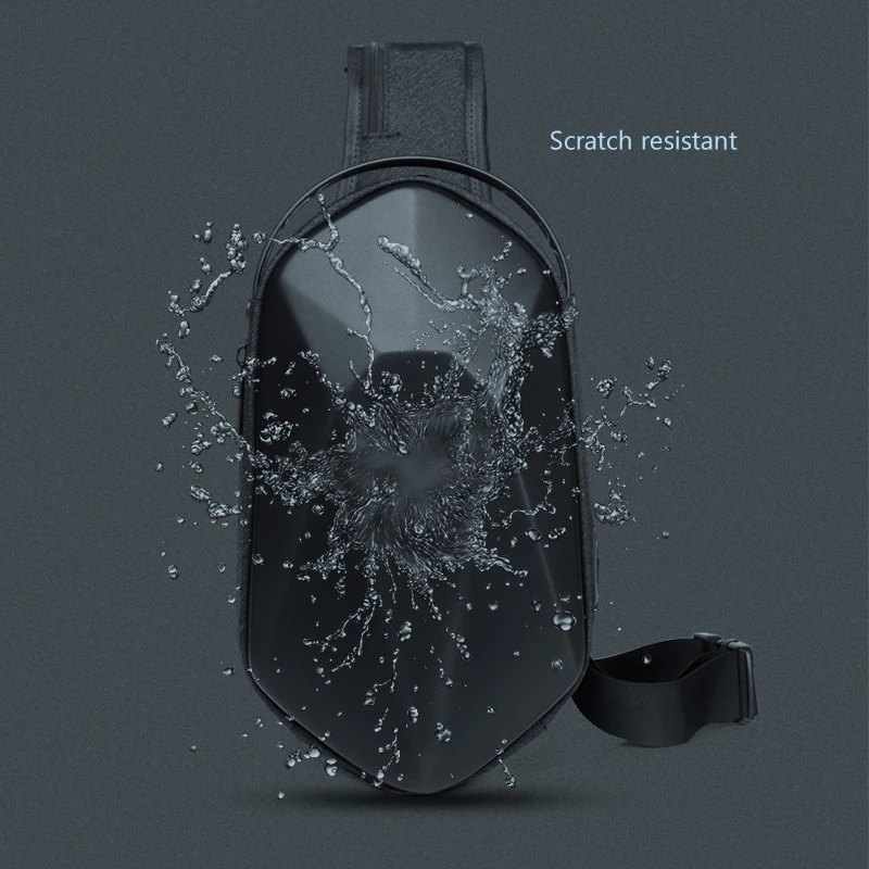 Men Shoulder Bags USB Charging Messenger Bags Anti-theft Male Waterproof Sling Chest Bag School Short Trip Cross Body Bags 2021