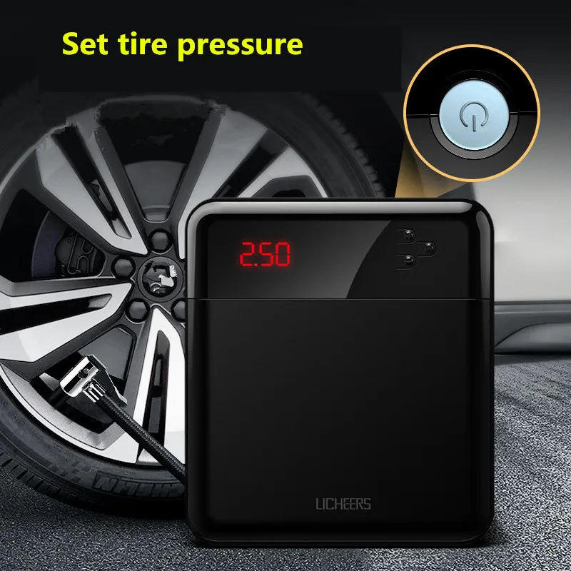 

Car Tire Inflator Air Compressor Electric Air Pump Digital Display Portable Inflatable Pump 12V Car Pump 30 Cylinder Compresseur