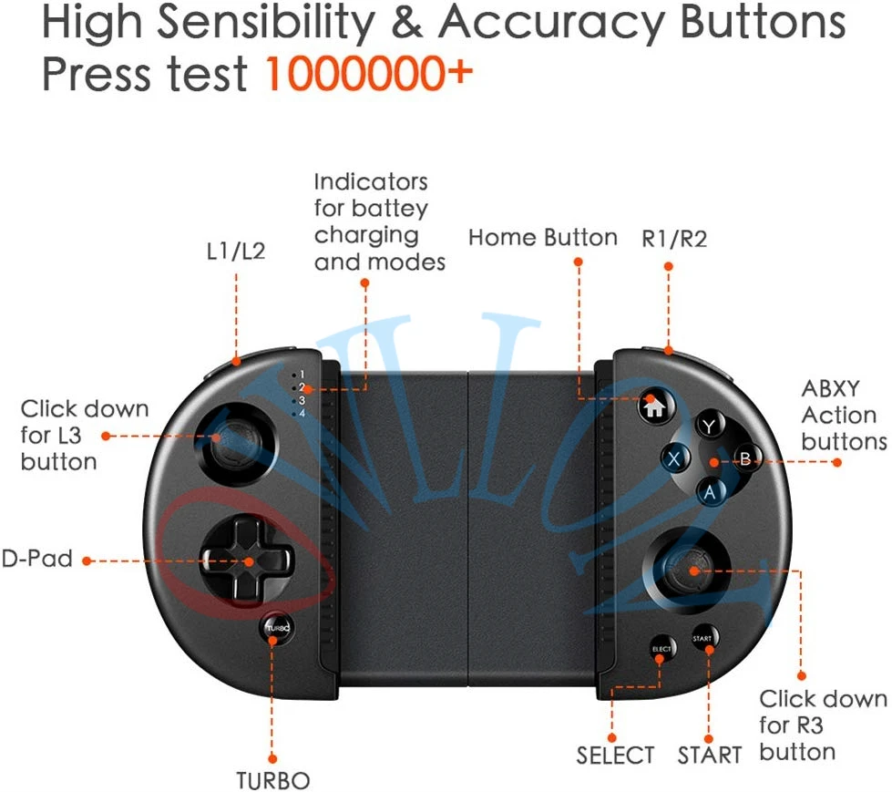 Flash PUBG Conroller стрельба геймпад растягивающийся портативный Bluetooth мобильный телефон джойстик игровой контроллер для Android iPhone