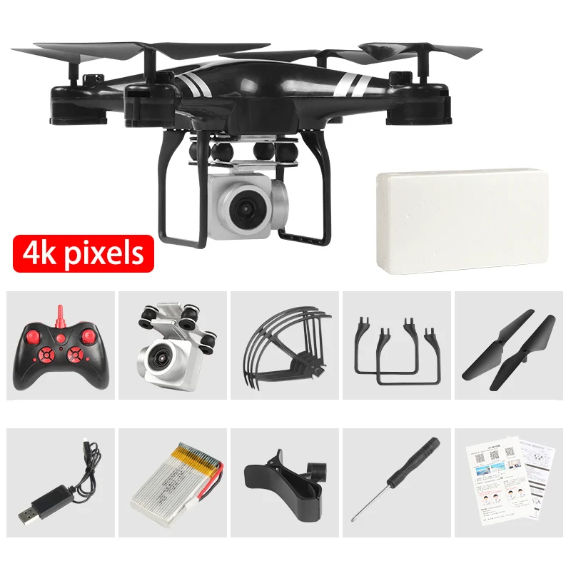 Горячее предложение! Дрон 4k камера HD Wifi Трансмиссия fpv Дрон с воздушным давлением фиксированная высота четырехосный Самолет rc вертолет с камерой - Цвет: 4k pixels2