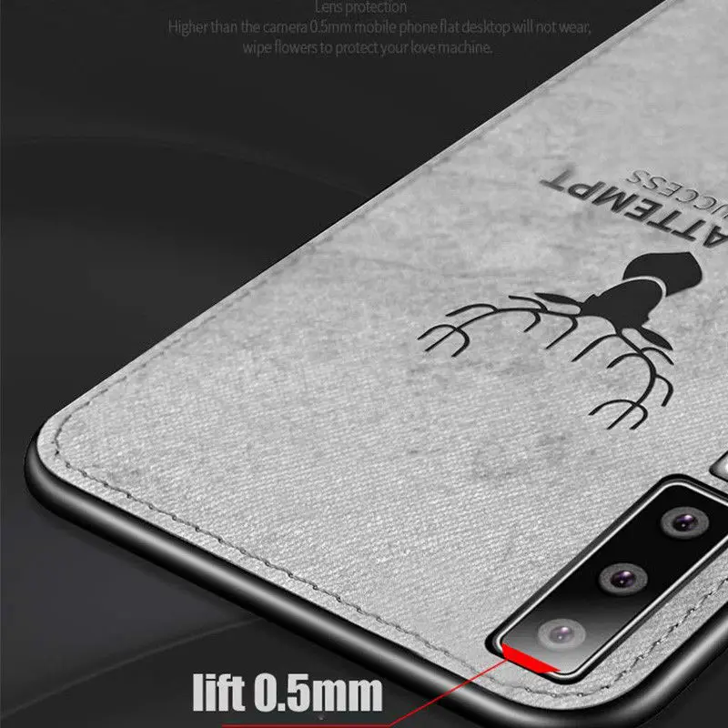 Чехол для samsung A7 A9 A6 A8 Plus, тонкий тканевый чехол с рисунком оленя, мягкий чехол для Galaxy Note 9, 8, S9, S8 Plus, S7 Edge