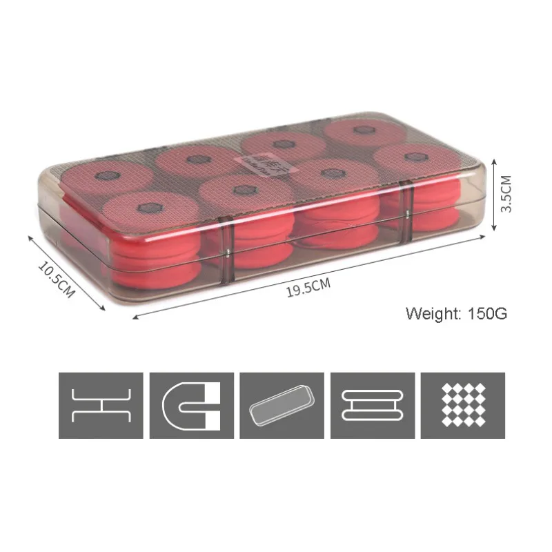 

16Pcs Round EVA Foam Reels Bobbins Spools Carp Fishing Rigs Spools Foam Winding Board Fishing Line Bobbin Spools Tackle Box