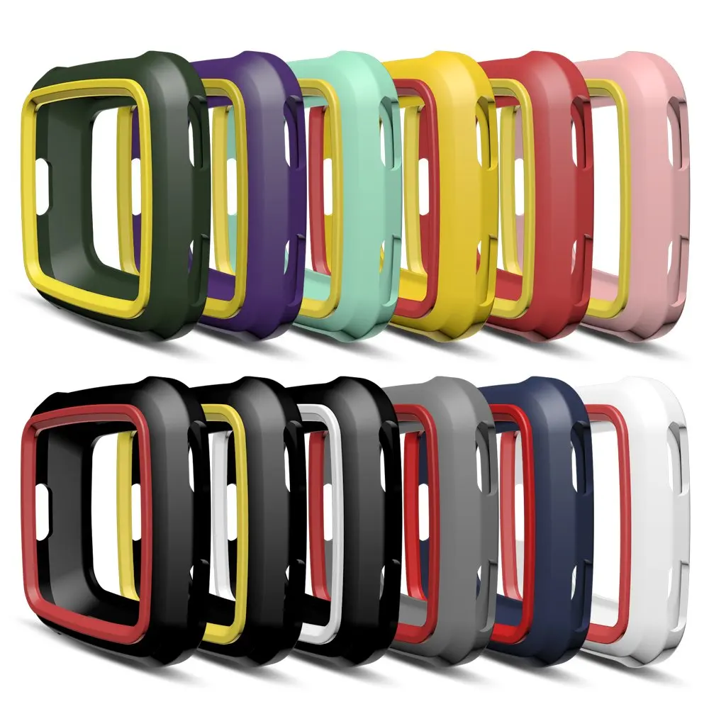 AWINNER цветной, мягкий, из ТПУ чехол для Fitbit Versa полный экран Силиконовые серьги Чехол для Fitbit Versa Smartwatch Case
