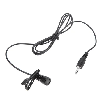 

Lavalier Clip Metal Mono Microphone 3.5mm with Collar Clip for Lound Speaker Computer PC Laptop