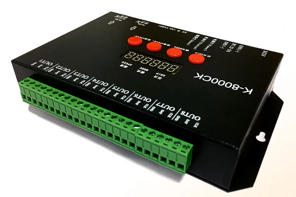K-8000CK несколько синхронный 8-канальный SD карты полноцветный контроллер светильник бар мостов инженерно-светильник ing контроллер