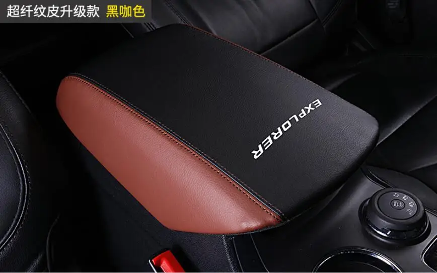 Автомобильный подлокотник, кобура, искусственная кожа, 3 цвета,,, для Ford Explorer, аксессуары, автомобильный Стайлинг, порог