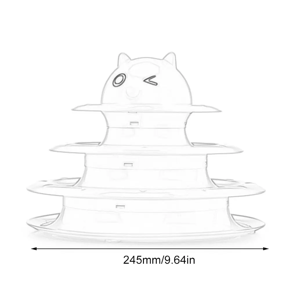 Игрушка для кошек, трехслойная игрушка для кошек, головоломка для кошек, игровая доска, мультяшная Милая кошачья интерактивная игрушка, игрушка для игры в мозги