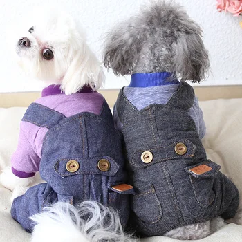 

Cute CowboyDog Jumpsuit Winter Warm Fleece Small Dog Cat Coat Jacket Chihuahua Shirt Hoodie Clothes For Pitbull