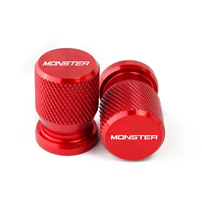 red Аксессуары для мотоциклов для поездок на мотоцикле DUCATI Monster 620 695 696 795 796 800 крышка вентиль шины колеса стволовых воздухонепроницаемые крышки Кепки с логотипом - Цвет: red