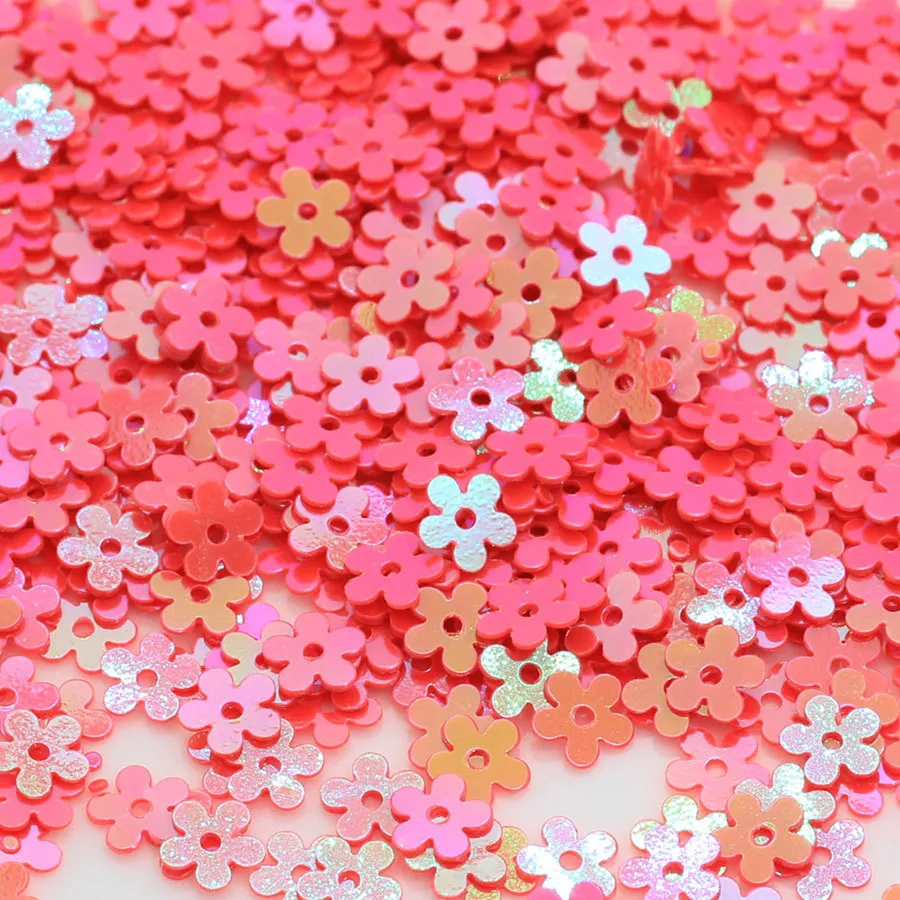 CX/5 mm Flower/20 grams Sequins PVC Flat for DIY Card Making Craft Color Collection - Цвет: 9