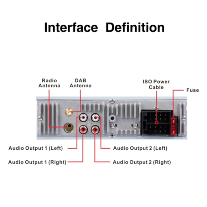 1Din DAB+ приемник автомобильный Радио MP3 Стерео Авторадио Поддержка AM FM RDS Bluetooth USB SD AUX с DAB антенной