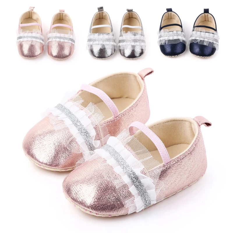  2020 Baby Shoes PU Newborn Baby Girl Shoes Fashion Flowers Princess First Walker Baby Girl Shoes