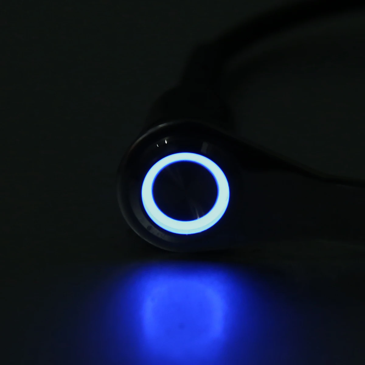 1pcs LED Motorcycle Light Handlebar Mount Push Button Switch ON-OFF 12V For General Hazard Fog Light