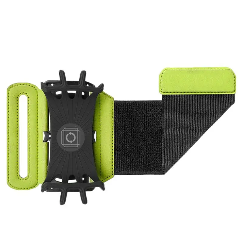 4-6 дюймовая Сумка для бега с поворотом на 180 градусов, наручный ремень, нарукавная повязка, сумка для поддержки запястья, нарукавники для велоспорта, бега - Цвет: Зеленый