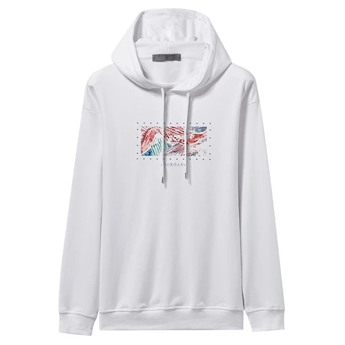 99White Giordano Женская Толстовка Повседневная с принтом белые толстовки Чэнь Хуэй серия рыба Графический балахон леди Moletom Feminino 99399425 - Цвет: 99White