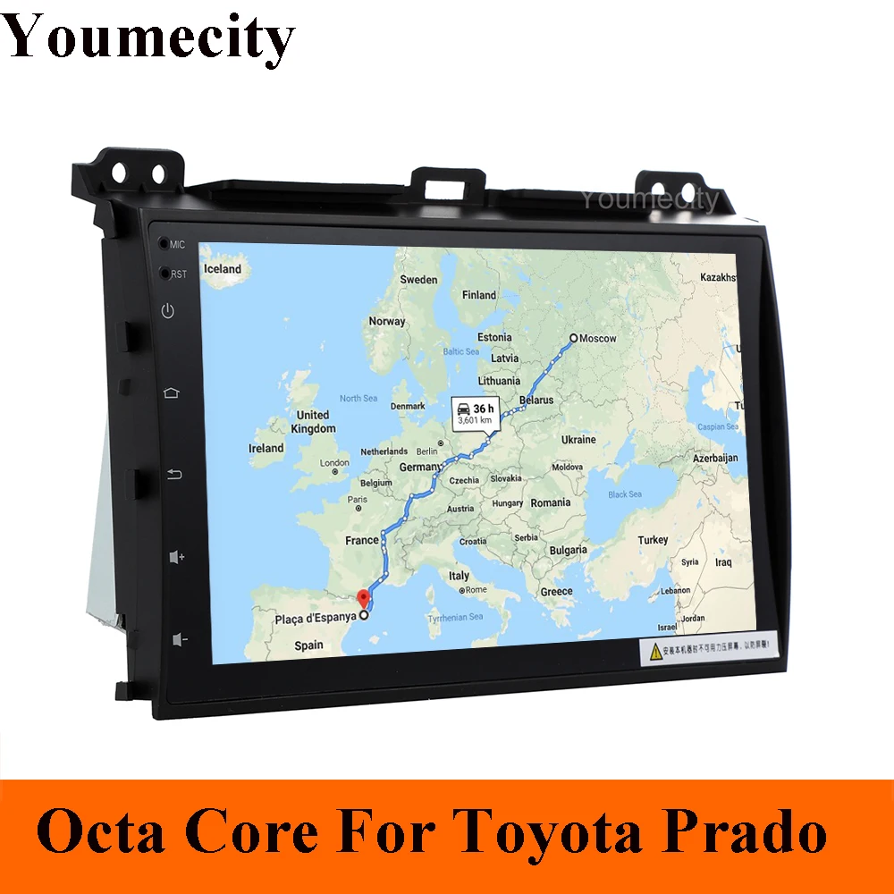 Android 9 0 автомобильный DVD для Toyota Prado 120 2004 2009 лет GPS Радио Видео Мультимедиа плеер