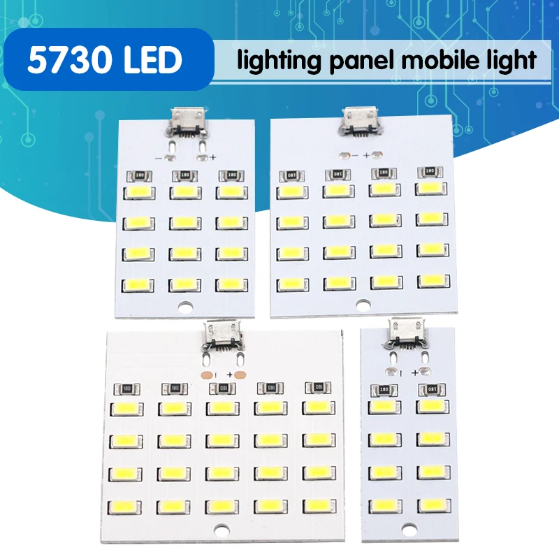 1 шт. высокого качества 5730 smd 5V 430mA ~ 470mA белый Mirco Usb светодиодный светильник ing