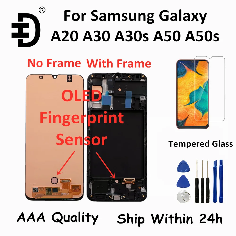 Details about   NEW OLED For Samsung Galaxy A50 Screen Replacement A30 A50S LCD Display Touch 
