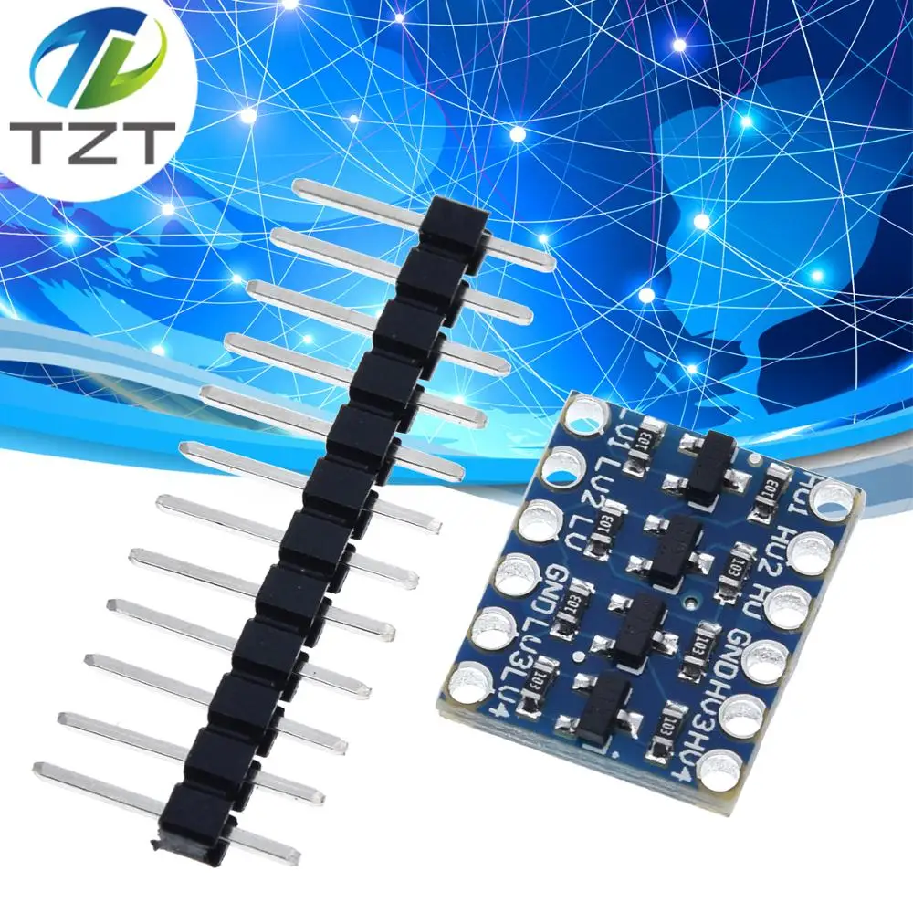 10 шт. 4 канала межсоединений интегральных схем I2C материнскую плату преобразователь уровня двунаправленный при напряжении от 5 в до 3,3 релейный модуль для Arduino