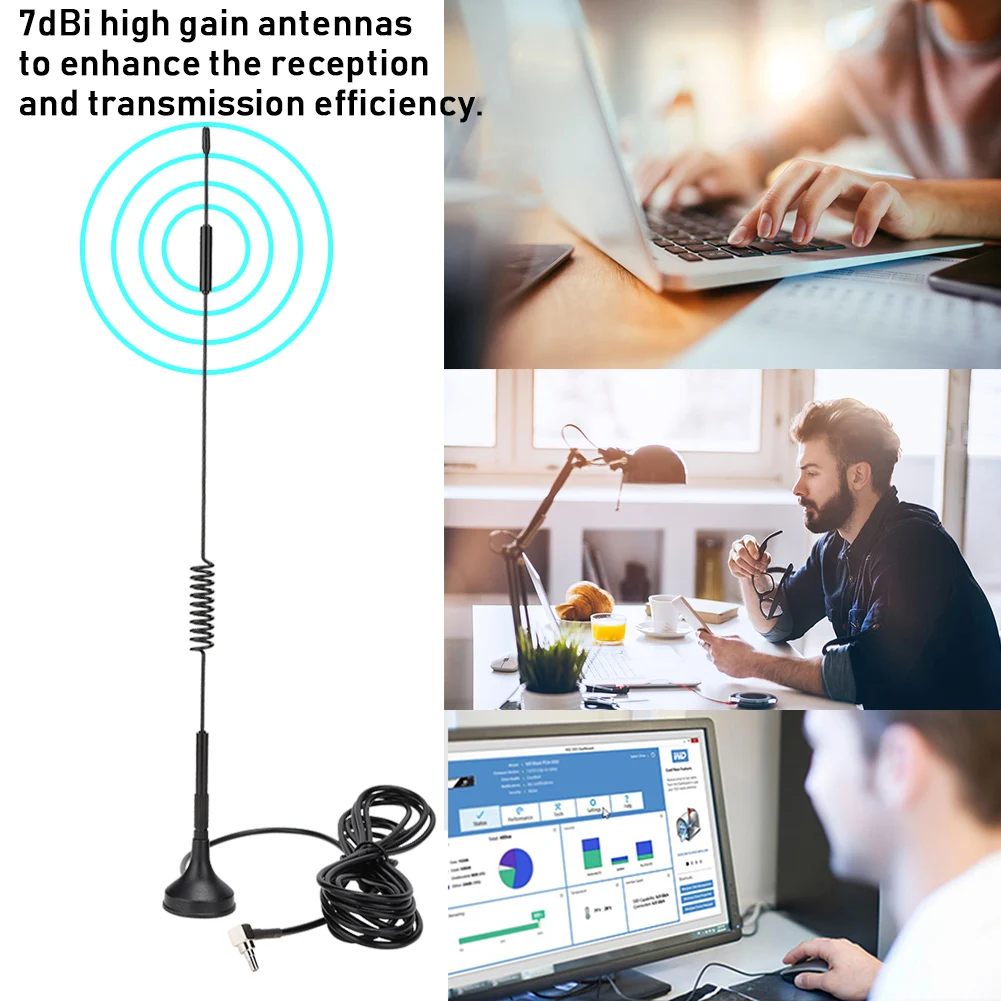 3g/4G LTE 7dBi TS9 SMA CRC9 всенаправленная антенна с присоской база портативные Позолоченные интерфейсные антенны