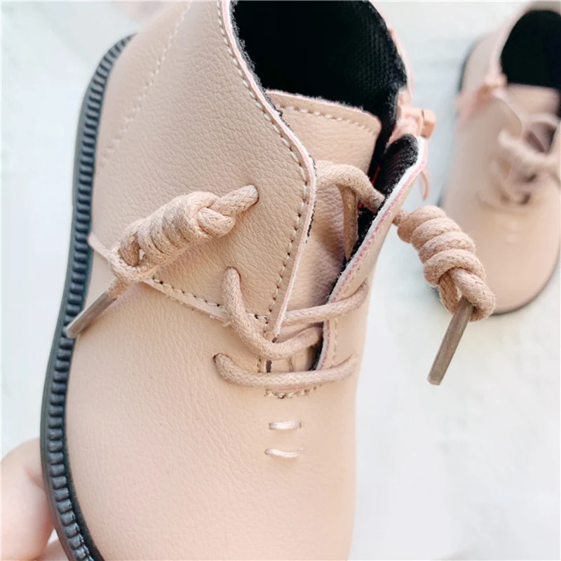 Модные ботинки в британском стиле для мальчиков и девочек Ботинки Martin Детская