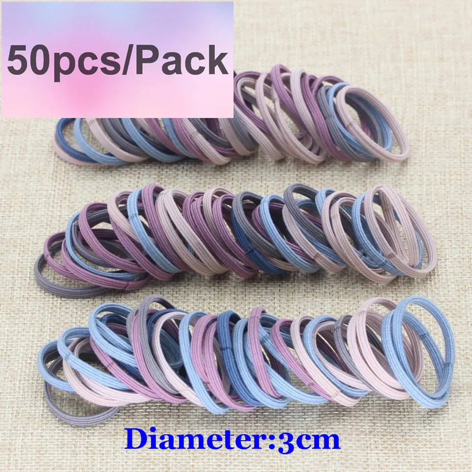 Нейлоновые резинки ярких цветов для девочек 2 см 3 см, Детские Безопасные эластичные резинки для волос, держатель для конского хвоста, Детские аксессуары для волос, резинки для волос - Цвет: TS397 Gray
