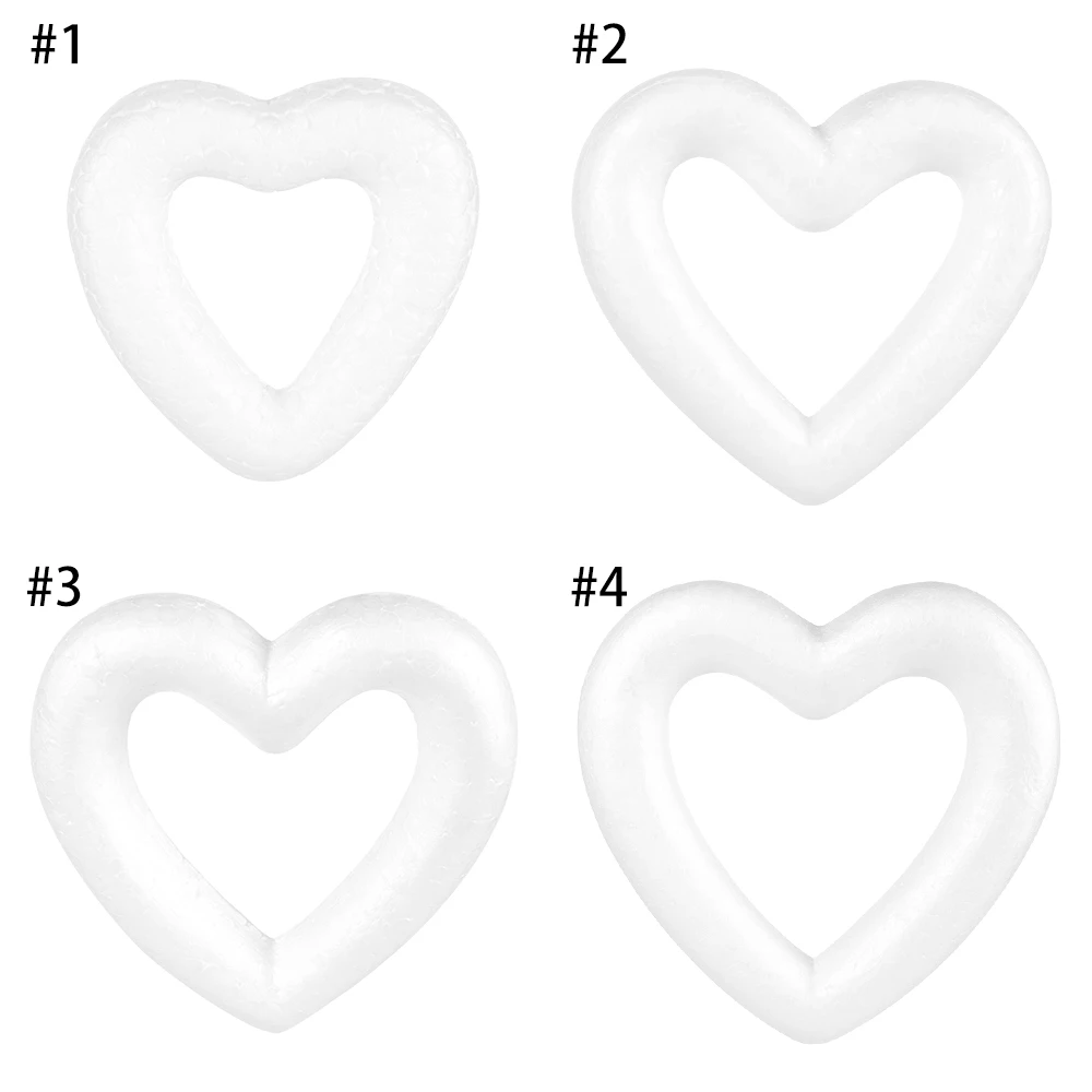 1 шт. пенопласт полые, в форме сердца пенопласт белые авторские шары моделирование полистирола День Святого Валентина Свадебные украшения Поставки