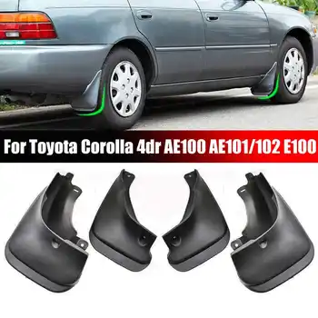 

4PCS Car Mud Flaps Front Rear Mudguard Splash Guards Fender TPO Plastic Mudflaps For Toyota Corolla 4dr AE100 AE101/102 E100