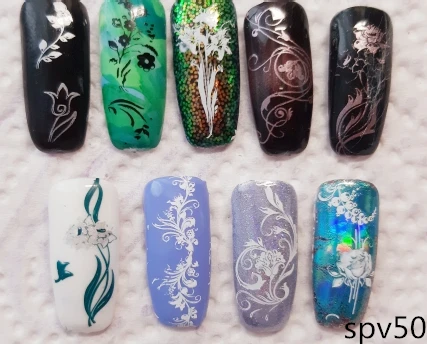 Фотошаблон для ногтей 1 шт.|Шаблоны дизайна ногтей| |